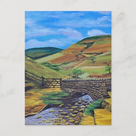 Packhorse Bridge, Jacob's Ladder, Derbyshire Briefkaart (Voorkant)