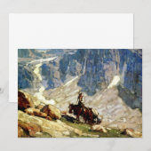 “Packin’ In” Westerse kunst van Edgar Payne Bedankkaart (Voorkant / Achterkant)