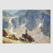 "Packin" Westerne kunst van Edgar Payne Tissuepapier (Voorkant)