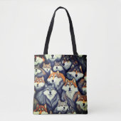 Packing around Wolves Tote Bag (Voorkant)