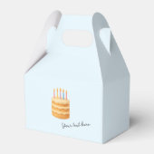 Packing box with a picture of a birthday cake bedankdoosjes (Voorkant Zijde)