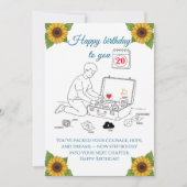 Packing for the next chapter,Birthday Kaart (Voorkant)