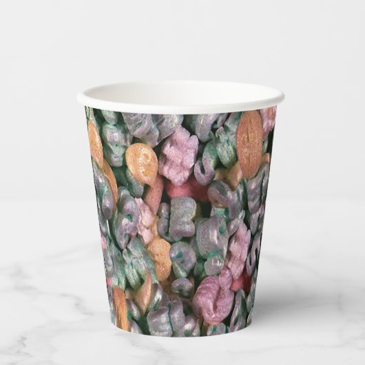 Packing Peanuts Novelty Papieren Bekers (Voorkant)
