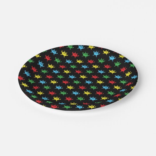 Packman Geek Papieren Bordje (Gekanteld)