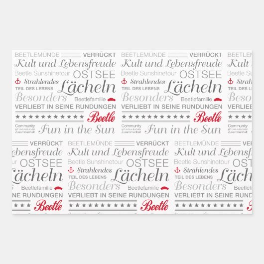 Packpapier Blätter Set Inpakpapier Vel (Voorkant 3)