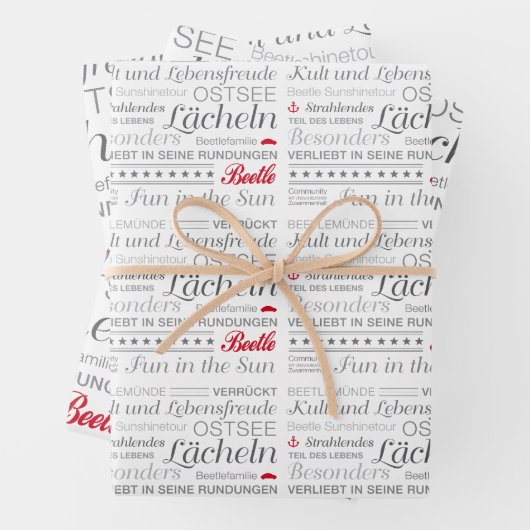 Packpapier Blätter Set Inpakpapier Vel (In situ)