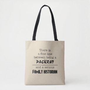 Packrat vs. Family Historian Canvas tas