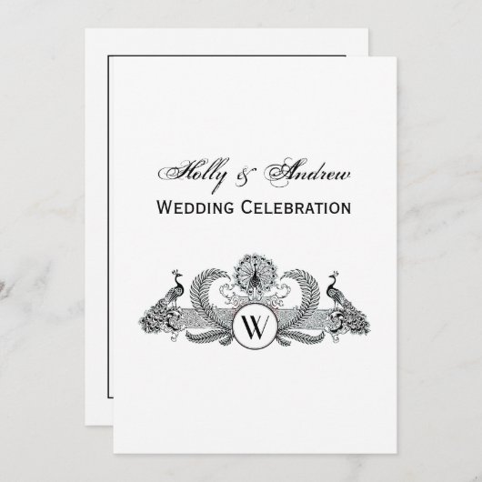 packs met monogram kaart (Voorkant / Achterkant)