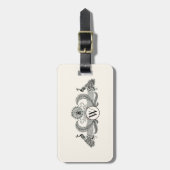  packs Monogram Ivory BG Bagagelabel (Voorkant verticaal)