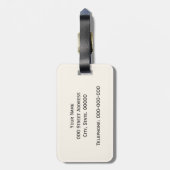  packs Monogram Ivory BG Bagagelabel (Achterkant verticaal)