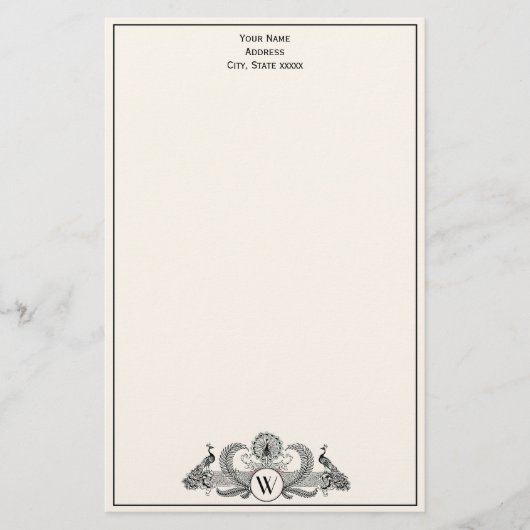 packs Monogram Ivory BG Briefpapier (Voorkant)