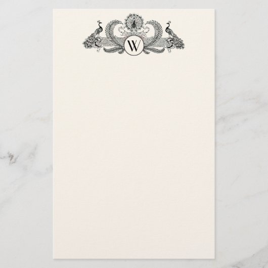  packs Monogram Ivory BG Briefpapier (Voorkant)