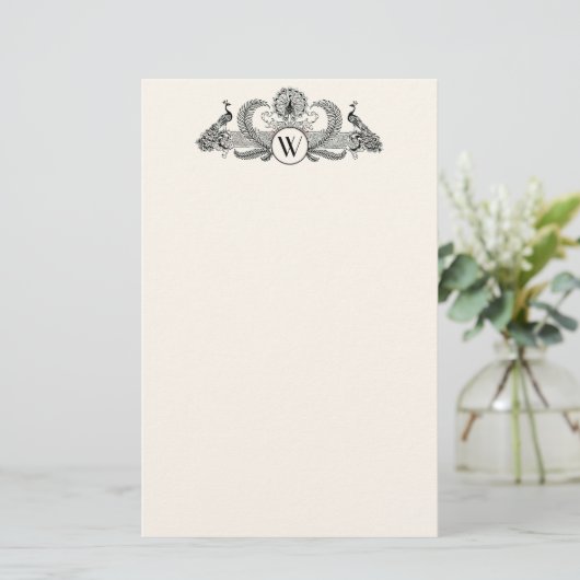  packs Monogram Ivory BG Briefpapier (Staand voorkant)
