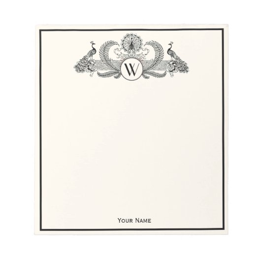  packs Monogram Ivory BG Notitieblok (Voorkant)