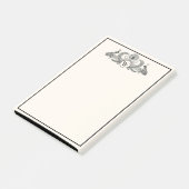  packs Monogram Ivory BG Post-it® Notes (Schuin)