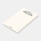  packs Monogram Ivory BG Post-it® Notes (Schuin)