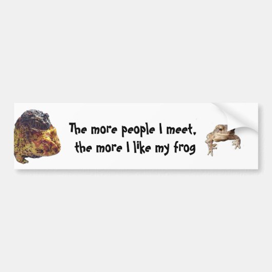 Pacman Frog Bumpersticker (Voorkant)