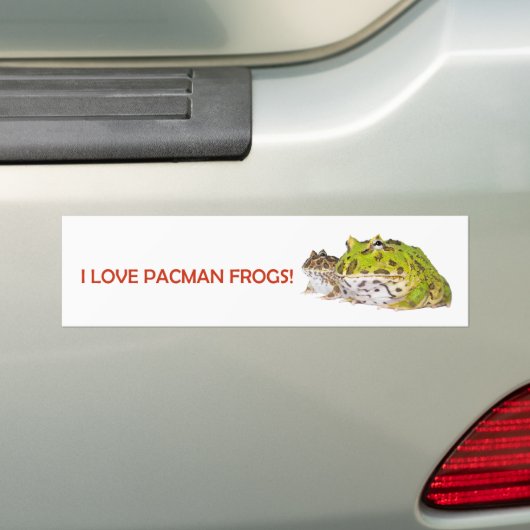 Pacman Frog Bumpersticker (Op auto)