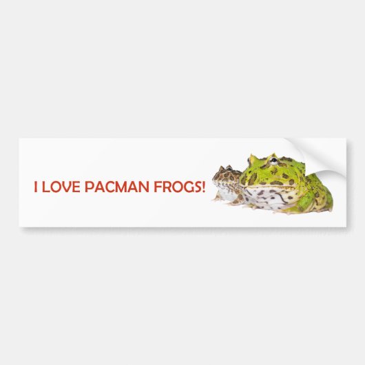 Pacman Frog Bumpersticker (Voorkant)