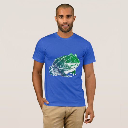 Pacman Frog Shirt Blue (Voorkant volledig)