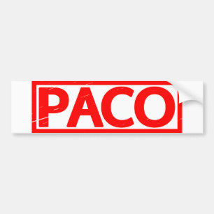 Paco Stamp Bumpersticker