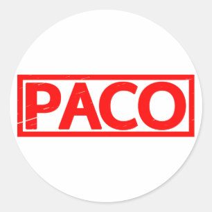 Paco Stempel Ronde Sticker
