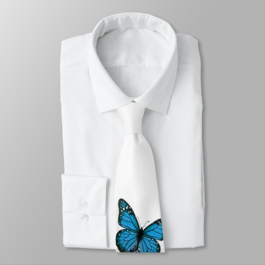 pacock en blauwe vlinders stropdas (Gebonden)