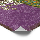 pacock & etchings - bruiloft op persoonlijke tite poster (Hoek)