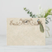 pacock & etchings Dank je wel kaarten (Staand voorkant)