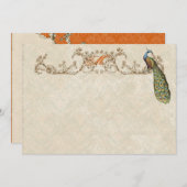 pacock & etchings Dank u Kaarten nota neemt van Notitiekaartje (Voorkant / Achterkant)