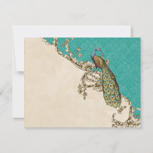  pacock & Etchings, sparen de Kaart van de Datum (Achterkant)