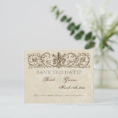 pacock & Etchings, sparen de Kaart van de Datum (Staand voorkant)