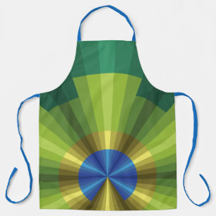 Pacock Illusion All-Over Print Schort