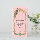 Pacock met Gold Lijst "Save the Date"-Kaart Save The Date (Staand voorkant)