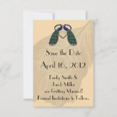  pacock Save the Date Invitations (Voorkant)