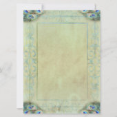  pacock sparen de datum save the date (Achterkant)