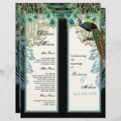  pacock, veren, 2 omhoog, menublad (Voorkant / Achterkant)