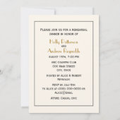  pacocks Monogram Faux Gold Ivory BG Kaart (Achterkant)