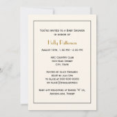 pacocks Monogram Faux Gold Ivory BG Kaart (Achterkant)