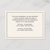  pacocks Monogram Ivory BG Faux Gold Visitekaartje (Achterkant)