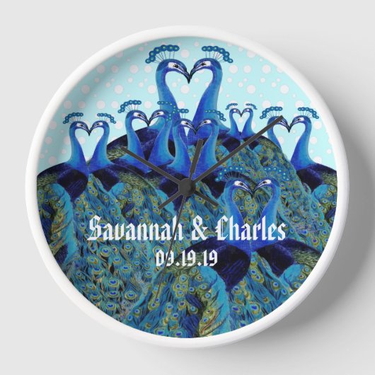  pacocks zogende Huwelijkscadeaus (Voorkant)