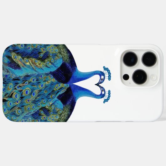  pacocks zogende Huwelijkscadeaus Case-Mate iPhone Case (Achterkant (horizontaal))