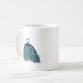  pacocks zogende Huwelijkscadeaus Koffiemok (Voorkant links)