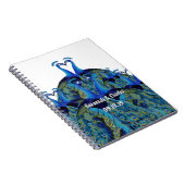 pacocks zogende Huwelijkscadeaus Notitieboek (Rechterzijde)