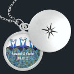 pacocks zogende Huwelijkscadeaus Sterling Zilver Ketting<br><div class="desc">Zilver of Roos Goud  Kissing Peacocks Bruiloft Jubileum Cadeaus</div>