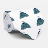 pacocks zogende Huwelijkscadeaus Stropdas (Opgerold)