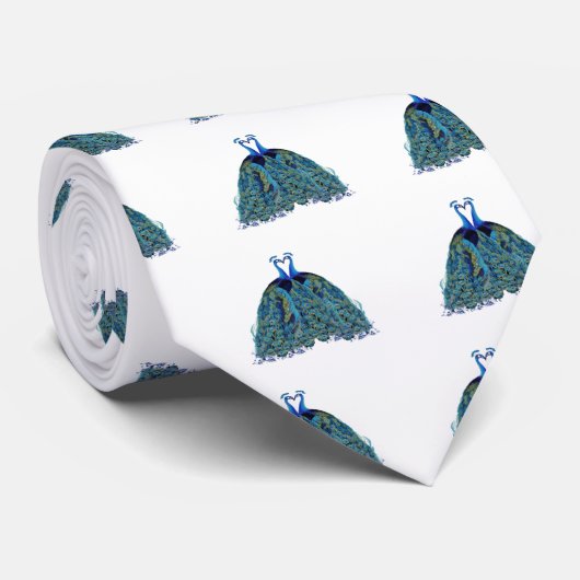  pacocks zogende Huwelijkscadeaus Stropdas (Opgerold)
