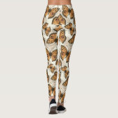 Pacocus-patroon met pansy vlinder leggings (Achterkant)