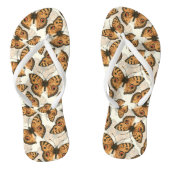 Pacocus-patroon met pansy vlinder teenslippers (Voetbed)