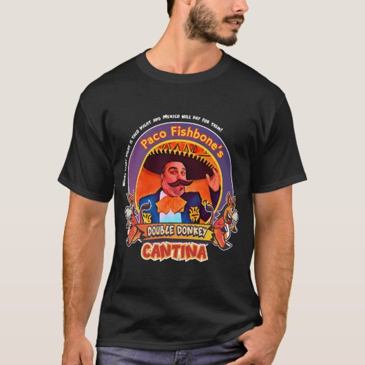 Paco's Double Donkey Cantina T-shirt (Voorkant)